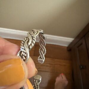 Sterling silver adjustable cuff bracelet